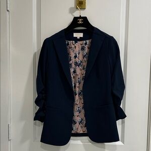 Skies Are Blue Dark Blue Women's Blazer